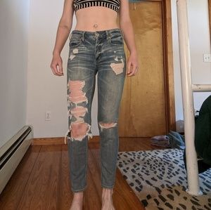 Distressed Button Fly Jeans from American Eagle